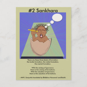 Opmerking nr. 2 Sankhara - van afhankelijke bronne Briefkaart