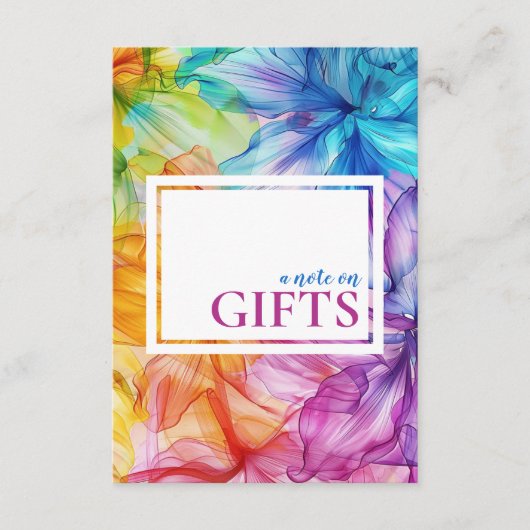 Opmerking op GIFTS kaart Eetherische Bloom (Voorkant)