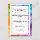 Opmerking op GIFTS kaart Eetherische Bloom (Achterkant)