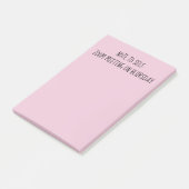 Opmerking: 'Opmerking voor zichzelf' Funny Blursda Post-it® Notes (Schuin)