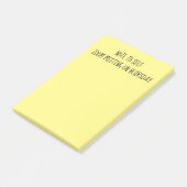 Opmerking: 'Opmerking voor zichzelf' Funny Blursda Post-it® Notes (Schuin)
