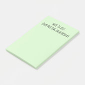 Opmerking: 'Opmerking voor zichzelf' Funny Blursda Post-it® Notes (Schuin)