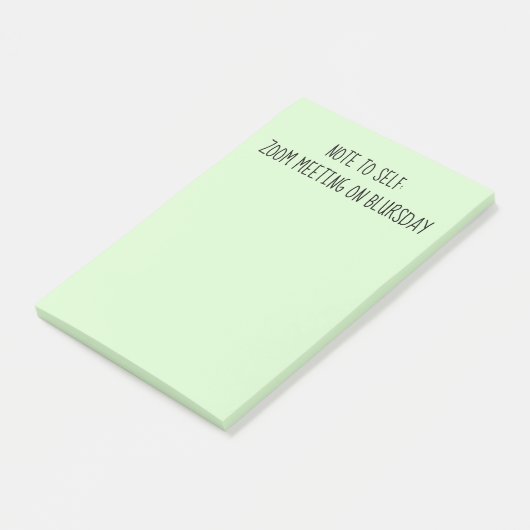 Opmerking: 'Opmerking voor zichzelf' Funny Blursda Post-it® Notes (Schuin)