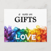 🌈 Opmerking over CADEAUS LGBTQ geschilderd met li Informatiekaartje (Voorkant)