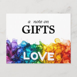 🌈 Opmerking over CADEAUS LGBTQ geschilderd met li Informatiekaartje