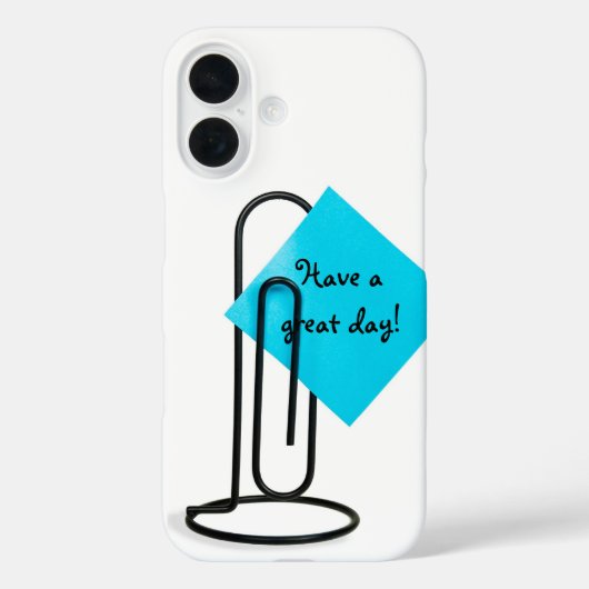 Opmerking over de gigantische paperclip Case-Mate iPhone case (Achterkant)