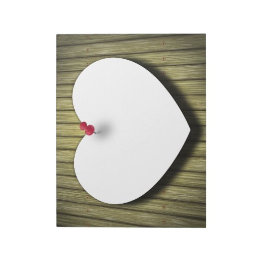 Opmerking over papier — Hart — Blocnote (Linkerzijde)