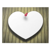 Opmerking over papier — Hart — Blocnote (Voorkant)