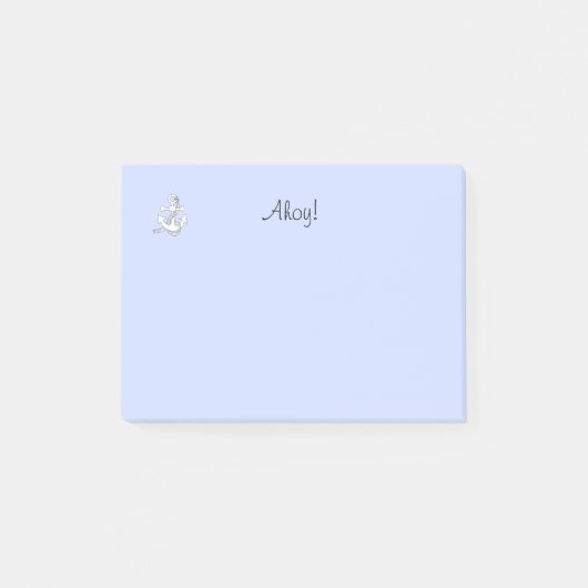 Opmerking Pad - Ahoy met Anchor Post-it® Notes (Voorkant)