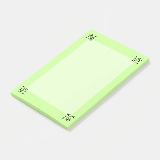 Opmerking Pad - Curly-hoeken (lang) Post-it® Notes (Schuin)