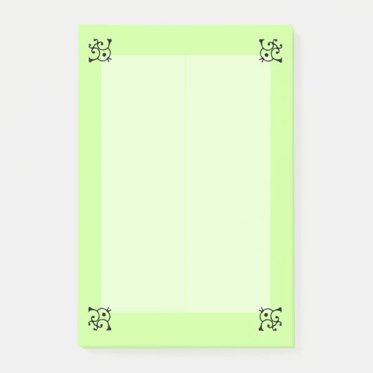 Opmerking Pad - Curly-hoeken (lang) Post-it® Notes (Voorkant)