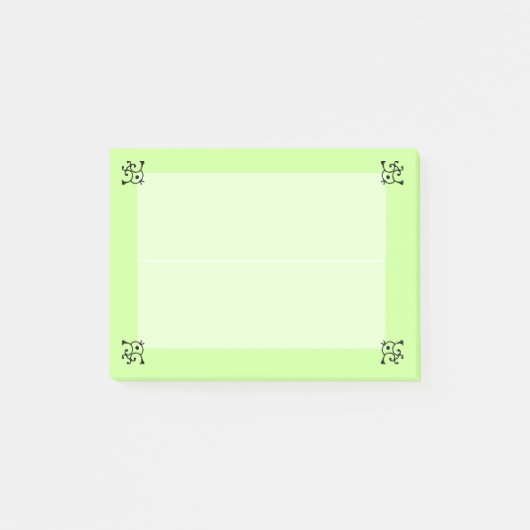 Opmerking Pad - Curly-hoeken Post-it® Notes (Voorkant)