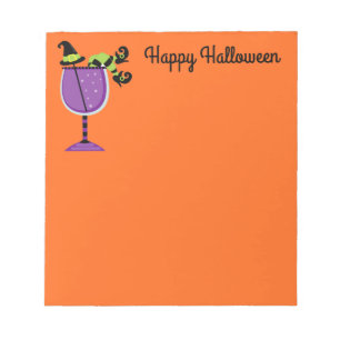 Opmerking: Pad-Halloween heks Notitieblok