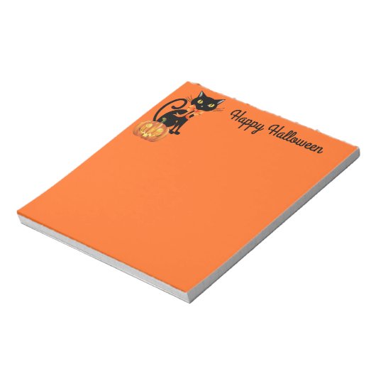 Opmerking: Pad-Halloween kat Notitieblok (Linkerzijde)