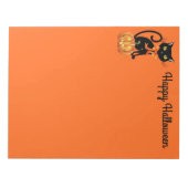 Opmerking: Pad-Halloween kat Notitieblok (Voorkant)