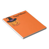 Opmerking: Pad-Halloween pompoenwitch Notitieblok (Schuin)