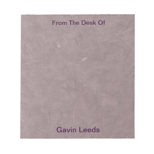 Opmerking Pad—Handgemaakt papier Notitieblok (Voorkant)