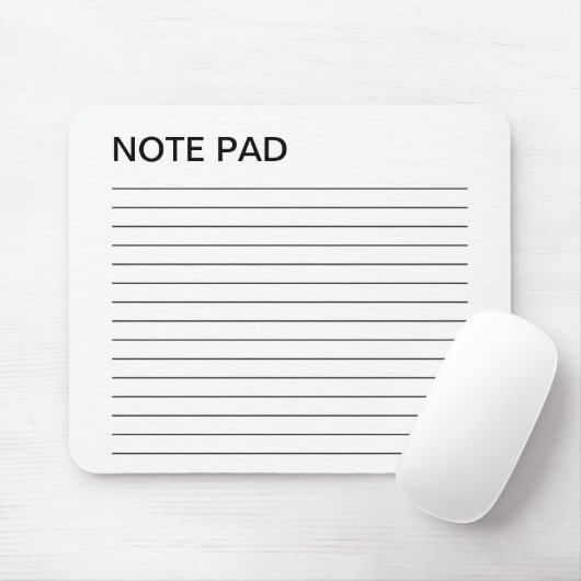 OPMERKING PAD MUISMAT (Met muis)