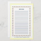 Opmerking Pad - Ontwerp 1 Briefpapier (Voorkant / Achterkant)