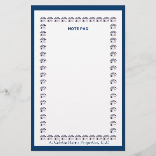 Opmerking Pad - Ontwerp 4 Briefpapier (Voorkant)