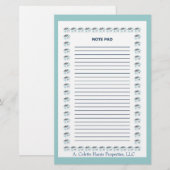 Opmerking Pad - Ontwerp 5 Briefpapier (Voorkant / Achterkant)