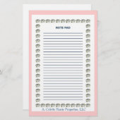 Opmerking Pad - Ontwerp 7 Briefpapier (Voorkant / Achterkant)