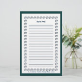 Opmerking Pad - Ontwerp 9 Briefpapier (Staand voorkant)