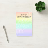 Opmerking: Rainbow Post-it Notes, zelf-Blursday Post-it® Notes (Kantoor)