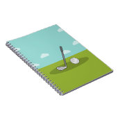 Opmerking schendt golf notitieboek (Rechterzijde)