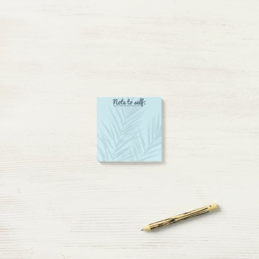Opmerking: Self Light Blue Pacific Post-it Notes (Op bureau)
