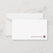 Opmerking: Sjabloon Jouw naam Business Logo hier (Voorkant)