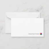 Opmerking: Sjabloon Jouw naam Business Logo hier (Achterkant)