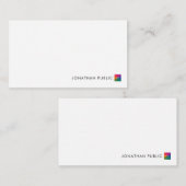 Opmerking: Sjabloon Jouw naam Business Logo hier (Voorkant / Achterkant)