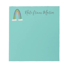 Opmerking van - aangepast groen Notitieblok