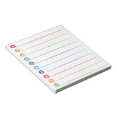 Opmerking van de basislijst om lijst uit te voeren notitieblok (Schuin)