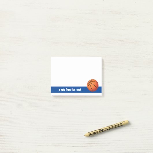 Opmerking van de Basketball-coach Post-it® Notes (Op bureau)