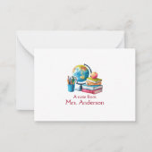 Opmerking van de docent notitiekaartje (Voorkant)