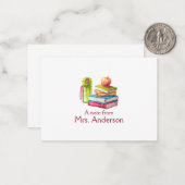 Opmerking van de docent notitiekaartje (Voorkant / Achterkant in situ)