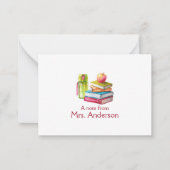 Opmerking van de docent notitiekaartje (Voorkant)