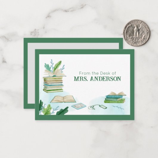 Opmerking van de docent notitiekaartje (Voorkant / Achterkant in situ)