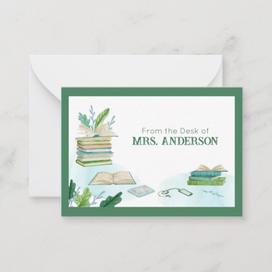 Opmerking van de docent notitiekaartje (Voorkant)