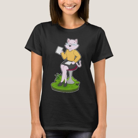 Opmerking van de Kat-secretaris T-shirt (Voorkant)