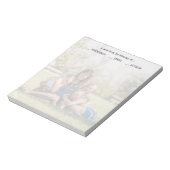 "Opmerking van de mammie van", Aangepaste kleurenf Notitieblok (Linkerzijde)