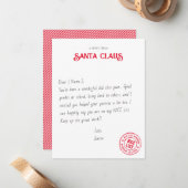 Opmerking van de officiële lijst van de Sinterklaa Notitiekaartje (Voorkant / Achterkant in situ)