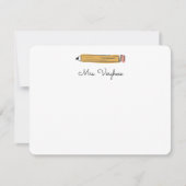 Opmerking van leerpotloodnota notitiekaartje (Voorkant)