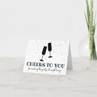 Opmerking van verkoper bedankkaart