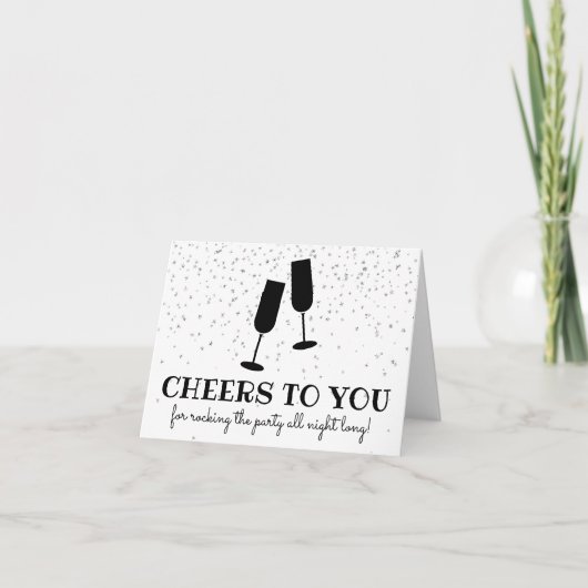 Opmerking van verkoper bedankkaart (Voorkant)