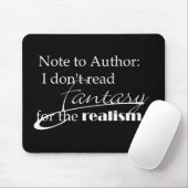 Opmerking voor auteur muismat (Met muis)