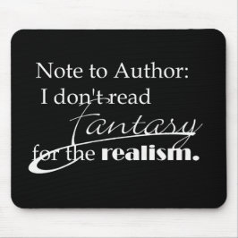 Opmerking voor auteur muismat