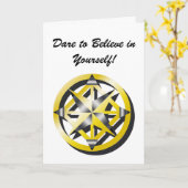 Opmerking voor binnenste Compass Enmoedaar Kaart (Gele Bloem)